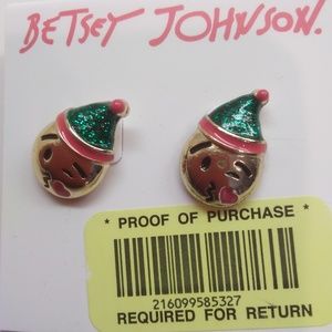 Betsey Johnson New Gold Elf Earrings